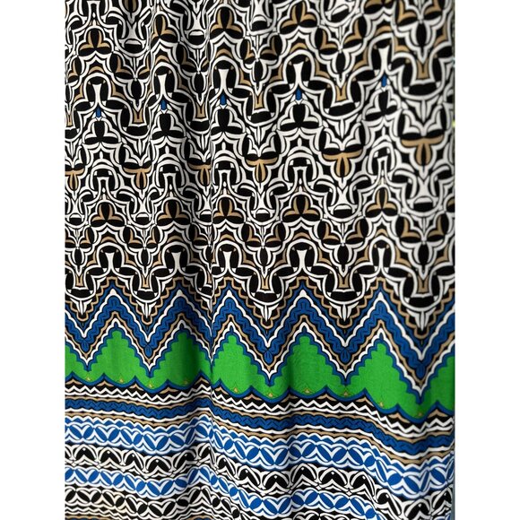 Laundry By Shelli Segal L Tunic Shift Dress Drop Waist Stretch Lined Black Blue - Picture 8 of 9